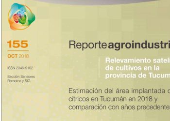 Estimación del área implantada con cítricos en Tucumán en 2018 y comparación con años precedentes
